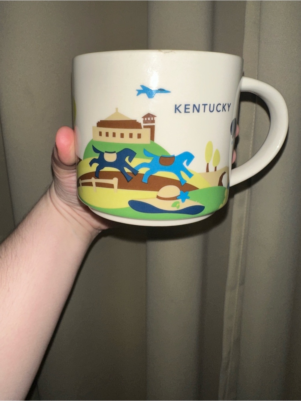 Starbucks Kentucky You Are Here Collection 14oz ceramic coffee mug 2015